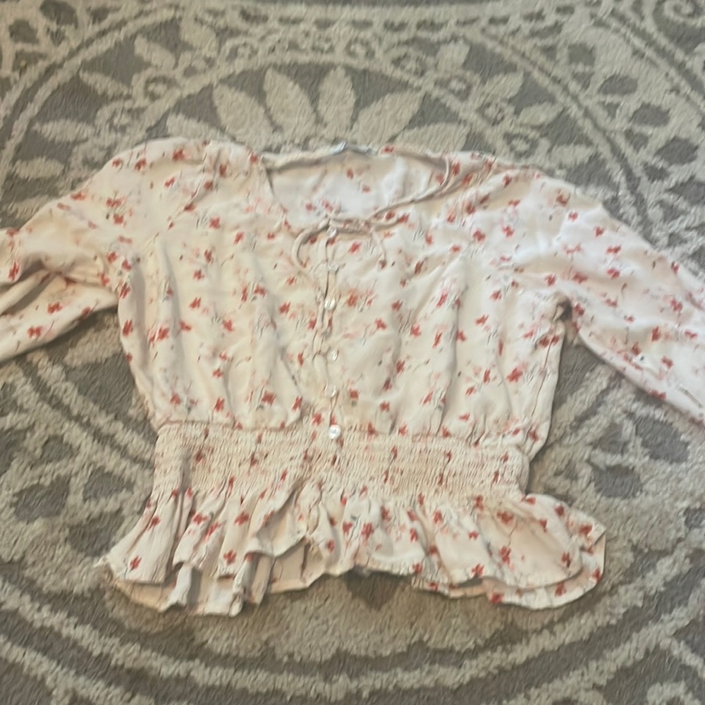 Flower crop top